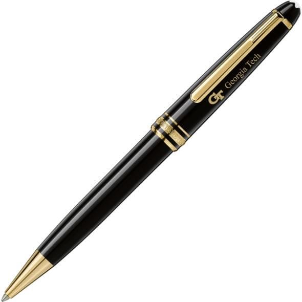Georgia Tech Montblanc Meisterstück Classique Ballpoint Pen in Gold - Image 1