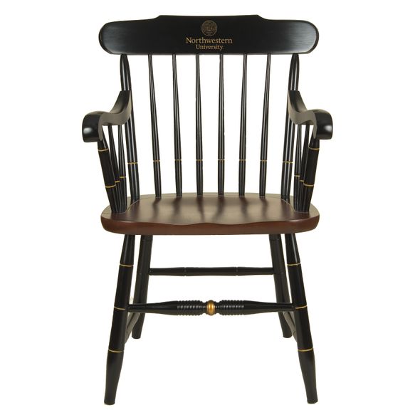 Northwestern University Captain's Chair by Hitchcock