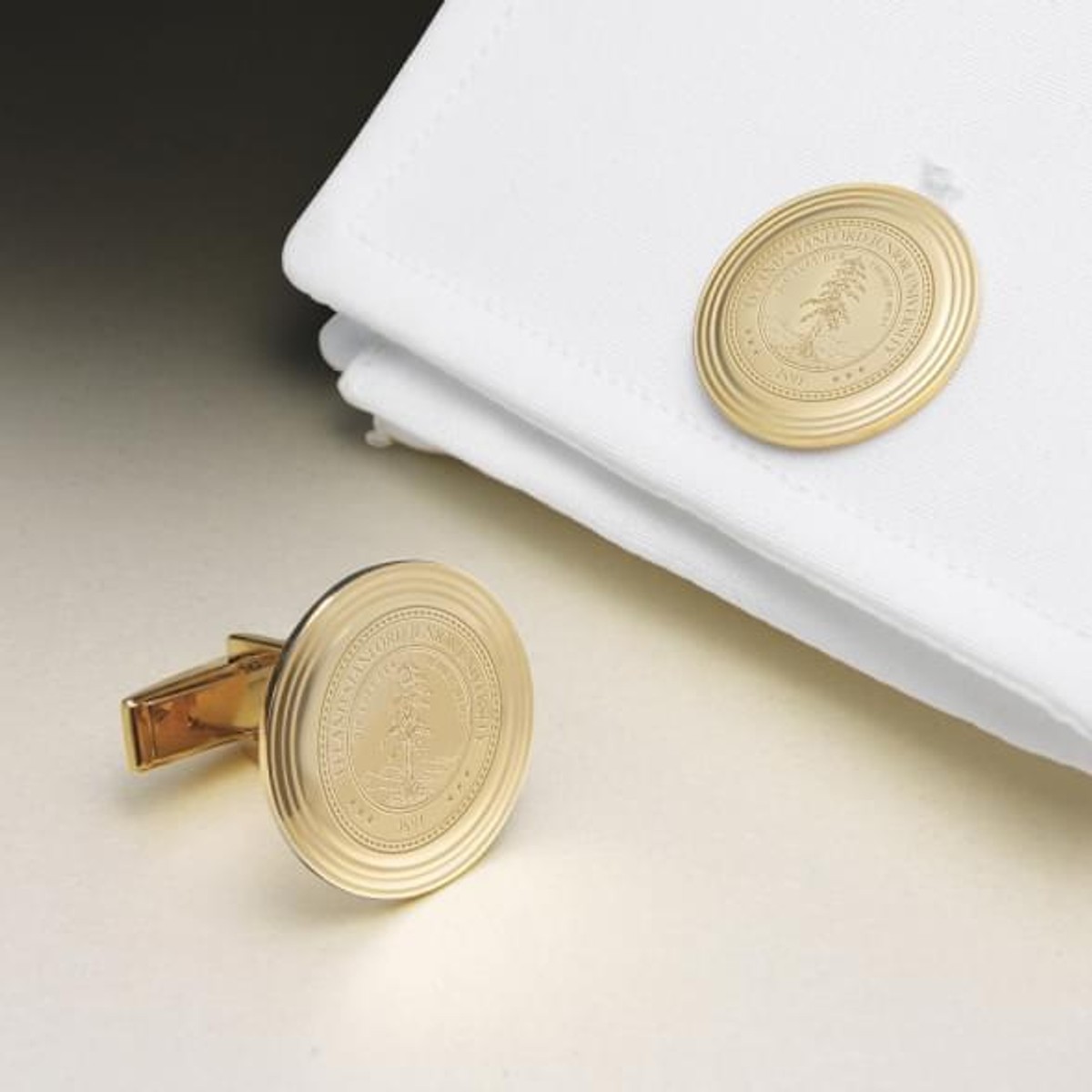 Stanford 14K Gold Cufflinks at M.LaHart & Co.