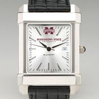 Mississippi State Men's Collegiate Watch with Leather Strap