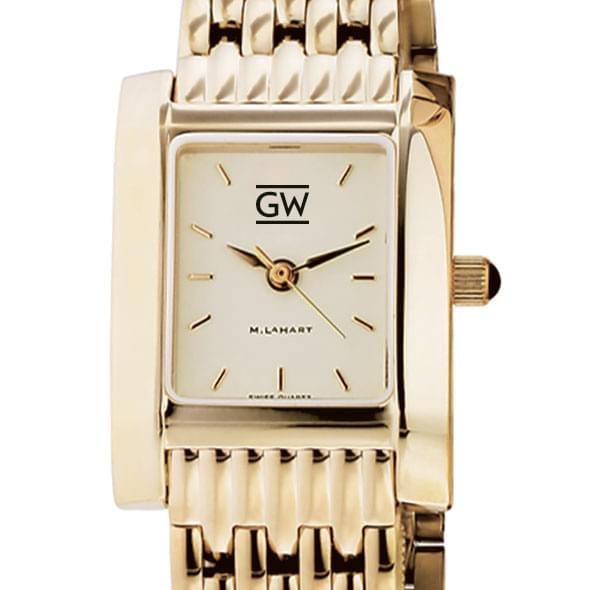 George Washington Women's Gold Quad with Bracelet