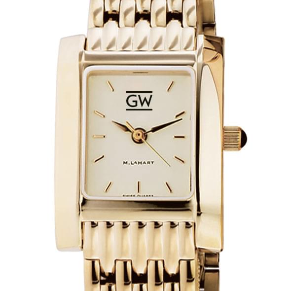 George Washington Women's Gold Quad with Bracelet