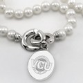 VCU Pearl Necklace with Sterling Silver Charm - Image 2