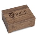 Rice University Solid Walnut Desk Box - Image 1