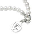 East Tennessee State University Pearl Bracelet with Sterling Silver Charm - Image 2
