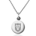 Tulane University Necklace with Charm in Sterling Silver - Image 1