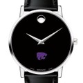 Kansas State Men's Movado Museum with Leather Strap - Image 1