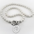 Miami University Pearl Necklace with Sterling Silver Charm - Image 1