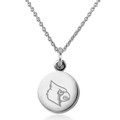 University of Louisville Necklace with Charm in Sterling Silver - Image 1