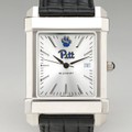 Pitt Men's Collegiate Watch with Leather Strap - Image 1