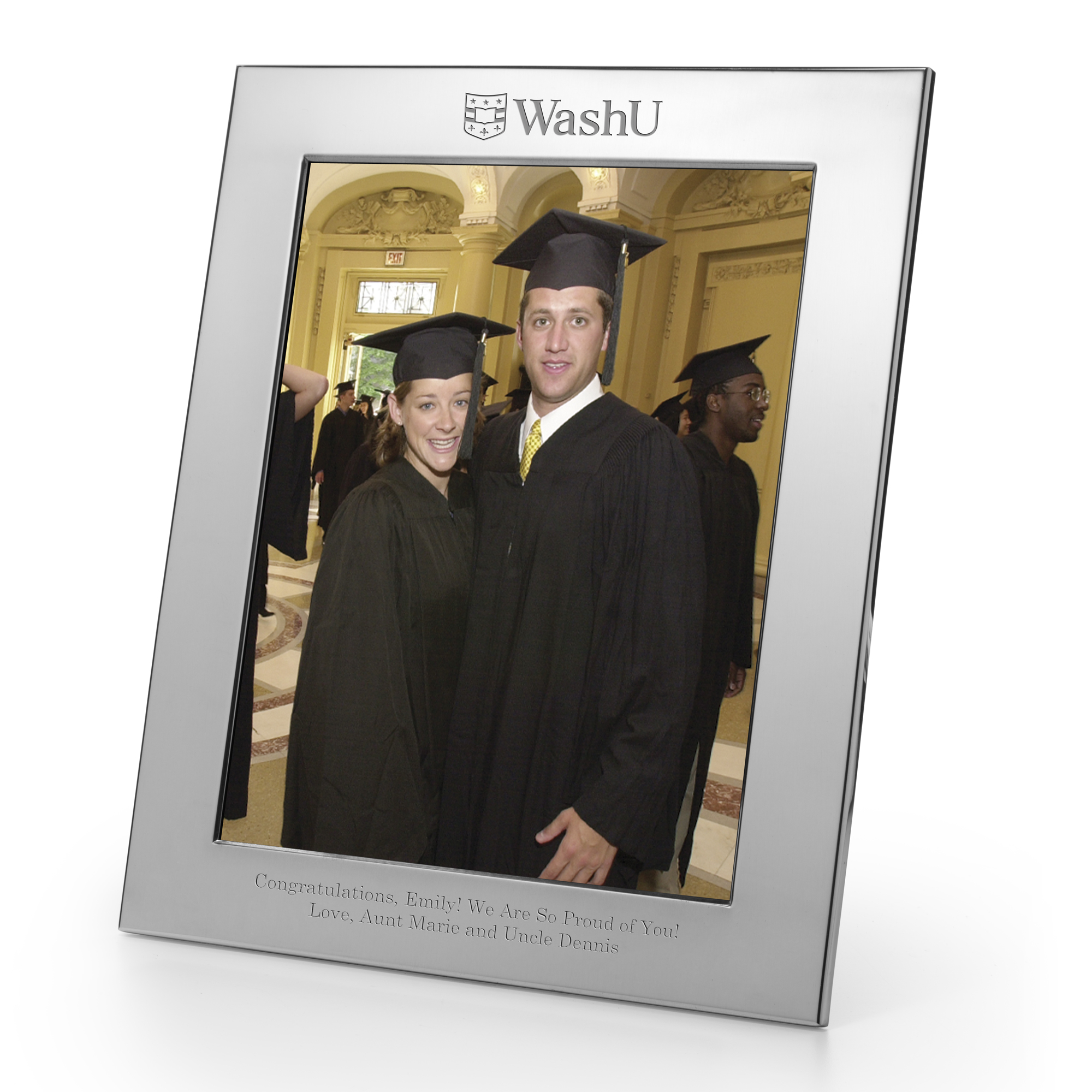WUSTL Polished Pewter 8x10 Picture Frame