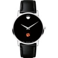Clemson Men's Movado Museum with Leather Strap - Image 2