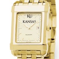 Kansas Men's Gold Quad with Bracelet