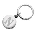Northwestern Sterling Silver Insignia Key Ring - Image 1