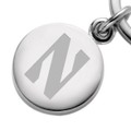 Northwestern Sterling Silver Insignia Key Ring - Image 2