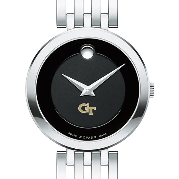 Georgia Tech Women's Movado Esparanza Stainless Steel Museum with Bracelet