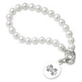 Mississippi State Pearl Bracelet with Sterling Silver Charm - Image 1