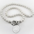 Auburn Pearl Necklace with Sterling Silver Charm - Image 1