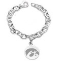 University of Iowa Sterling Silver Charm Bracelet - Image 1