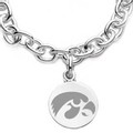 University of Iowa Sterling Silver Charm Bracelet - Image 2