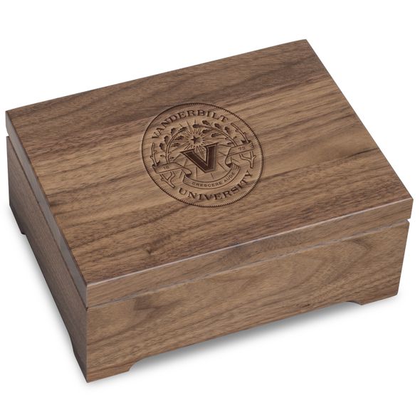 Vanderbilt University Solid Walnut Desk Box - Image 1
