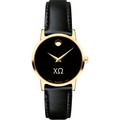 Chi Omega Women's Movado Gold Museum Classic Leather - Image 2