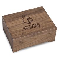 University of Louisville Solid Walnut Desk Box