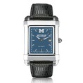 Michigan Men's Blue Quad Watch with Leather Strap - Image 2