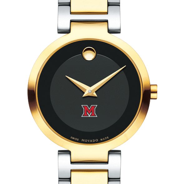 Miami University Women's Movado Two-Tone Modern Classic Museum with Bracelet