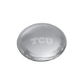 TCU Glass Dome Paperweight by Simon Pearce - Image 1
