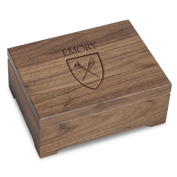 Emory University Solid Walnut Desk Box Graduation Gift Selection