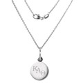 Kappa Alpha Theta Sterling Silver Necklace with Silver Charm - Image 1