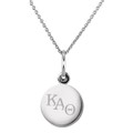 Kappa Alpha Theta Sterling Silver Necklace with Silver Charm - Image 2