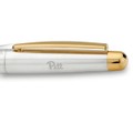 Pitt Fountain Pen in Sterling Silver with Gold Trim - Image 2