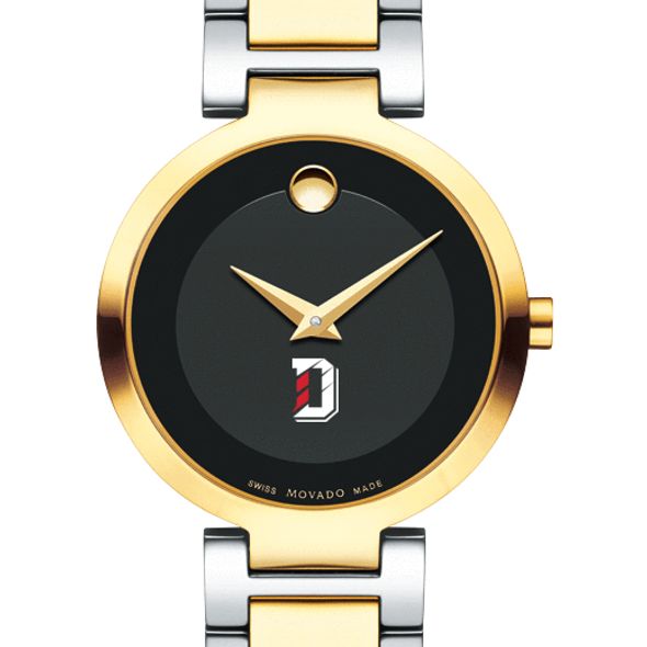 Davidson College Women's Movado Two-Tone Modern Classic Museum with Bracelet