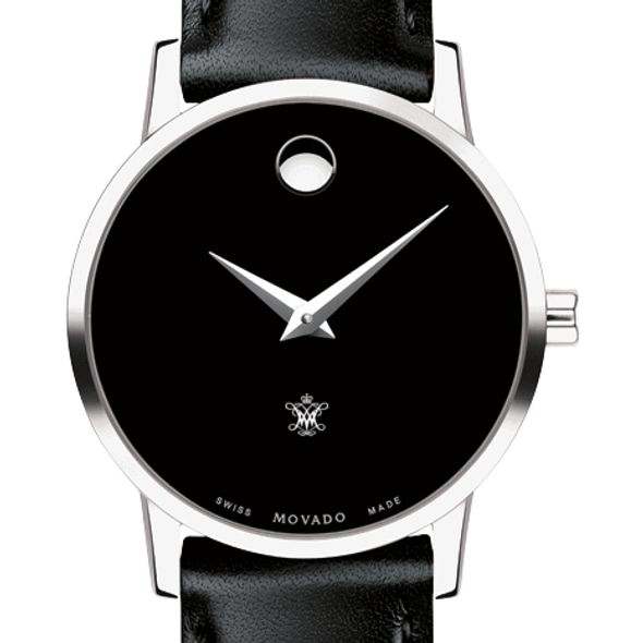 William & Mary Women's Movado Museum with Leather Strap - Image 1
