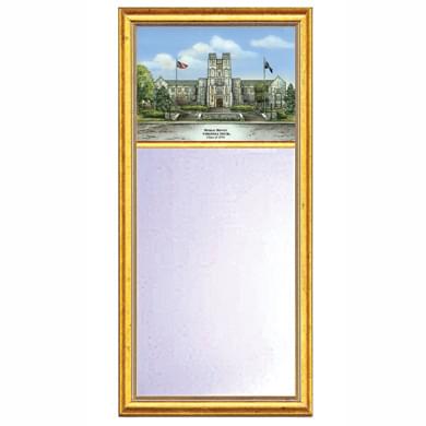Virginia Tech Eglomise Mirror with Gold Frame