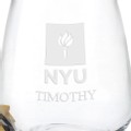 NYU Stemless Wine Glasses - Set of 2 - Image 3
