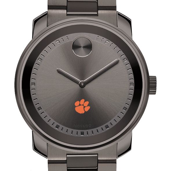 Clemson Men's Movado BOLD Gunmetal Grey