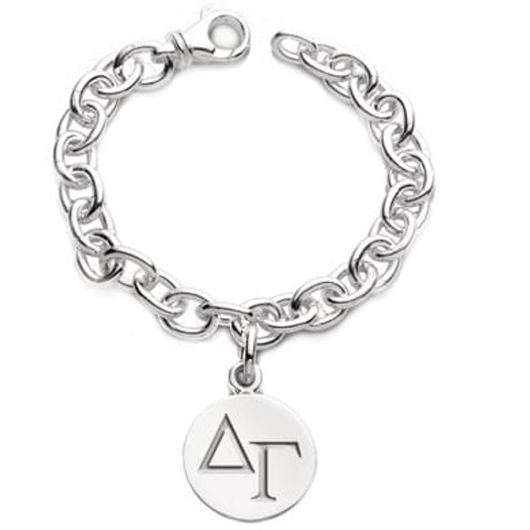 Delta Gamma Sterling Silver Charm Bracelet - Image 1