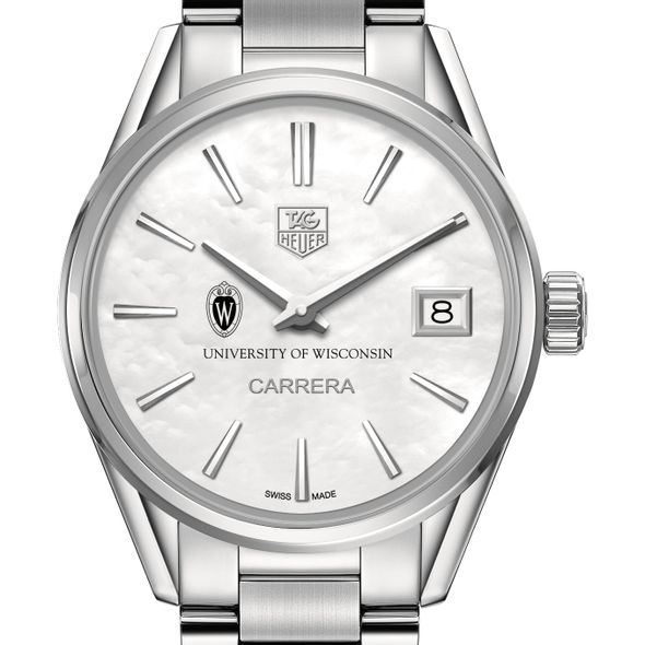 University of Wisconsin Women's TAG Heuer Steel Carrera with MOP Dial - Image 1