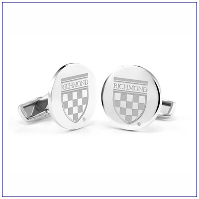 University of Richmond Cufflinks in Sterling Silver