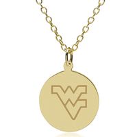 West Virginia 18K Gold Pendant & Chain