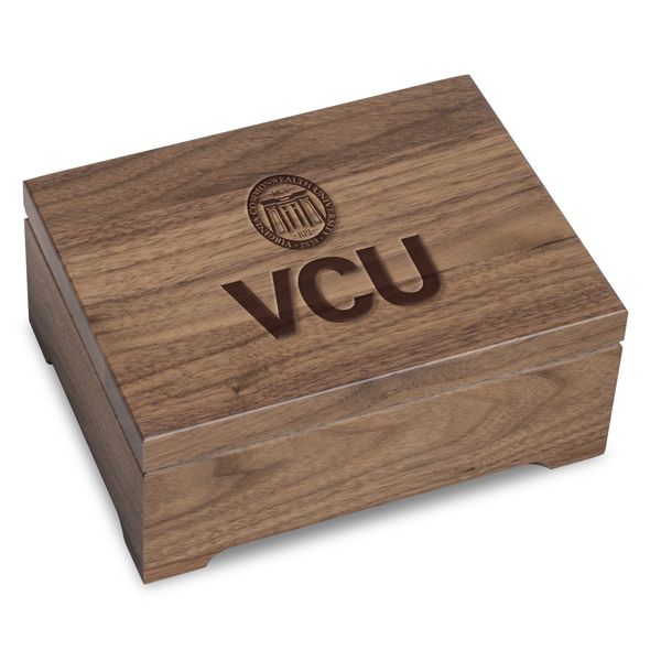 Virginia Commonwealth University Solid Walnut Desk Box - Image 1