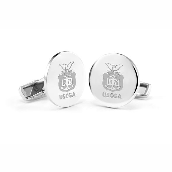 US Coast Guard Academy Cufflinks in Sterling Silver - Image 1
