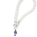 Delta Gamma Pearl Bracelet with Greek Letter Charm - Image 2