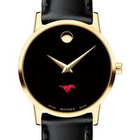 SMU Women's Movado Gold Museum Classic Leather