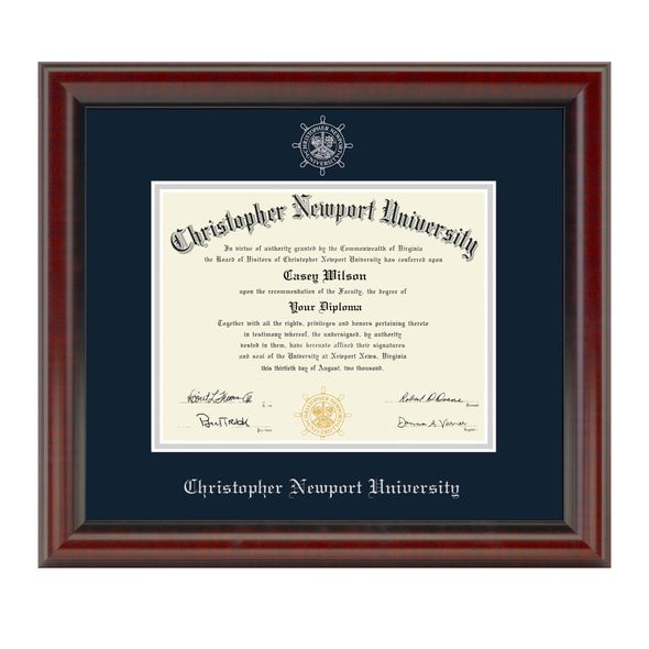 Christopher Newport University Diploma Frame, the Fidelitas - Image 1