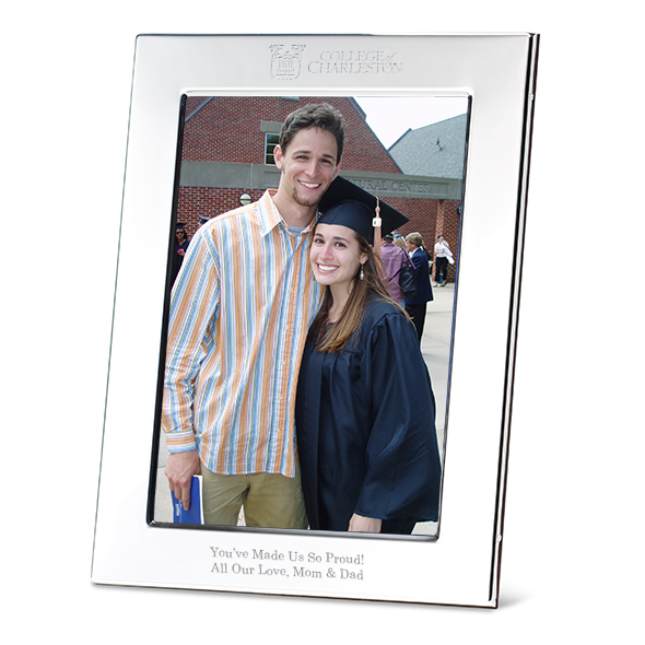 College of Charleston Polished Pewter 5x7 Picture Frame