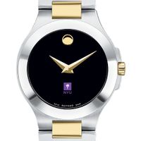 NYU Women's Movado Collection Two-Tone Watch with Black Dial